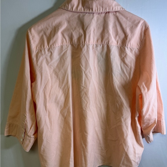 Breckenridge Peach Checkered Shirt - Picture 2 of 5